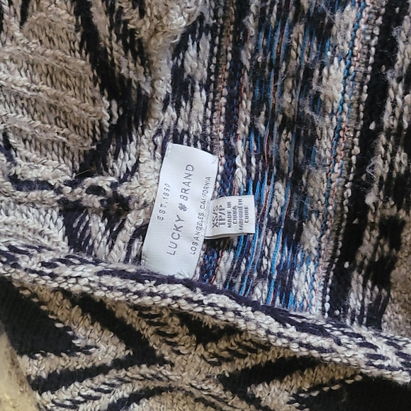 Lucky Brand Aztec Cardigan XS/S TJMaxx Marshall's - Picture 6 of 6